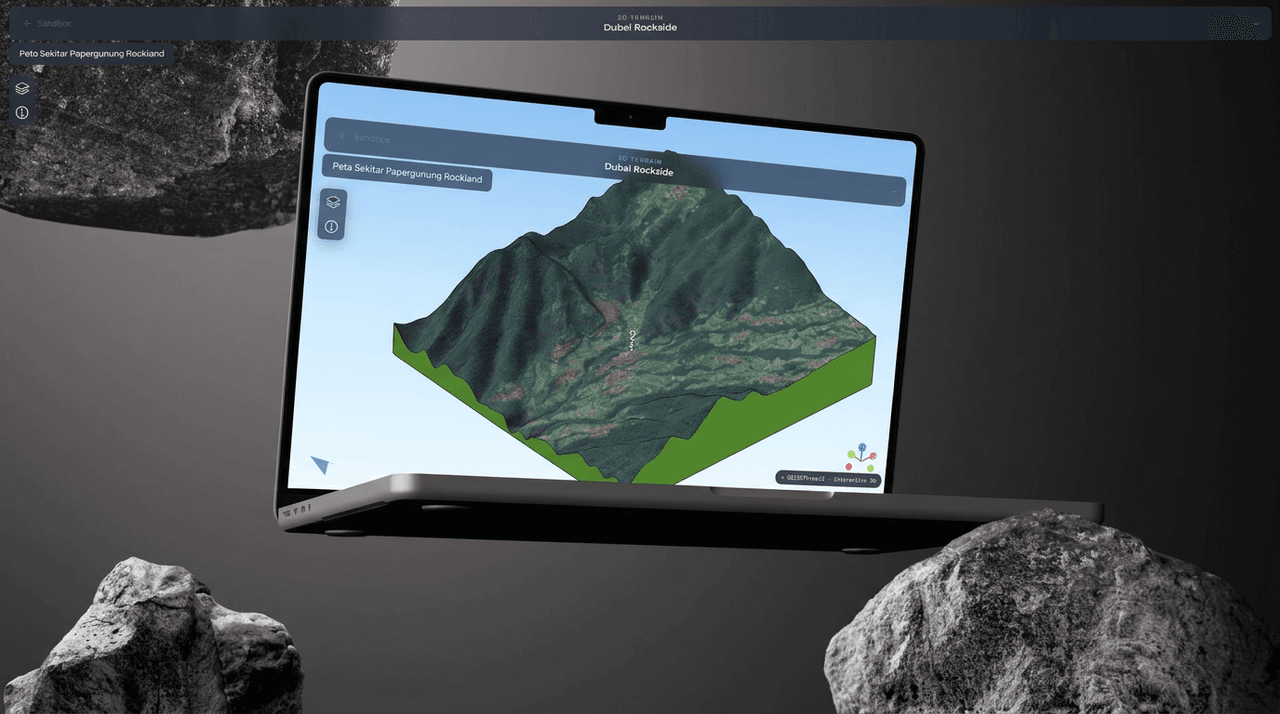 Dubai Rockside 3D terrain viewer preview