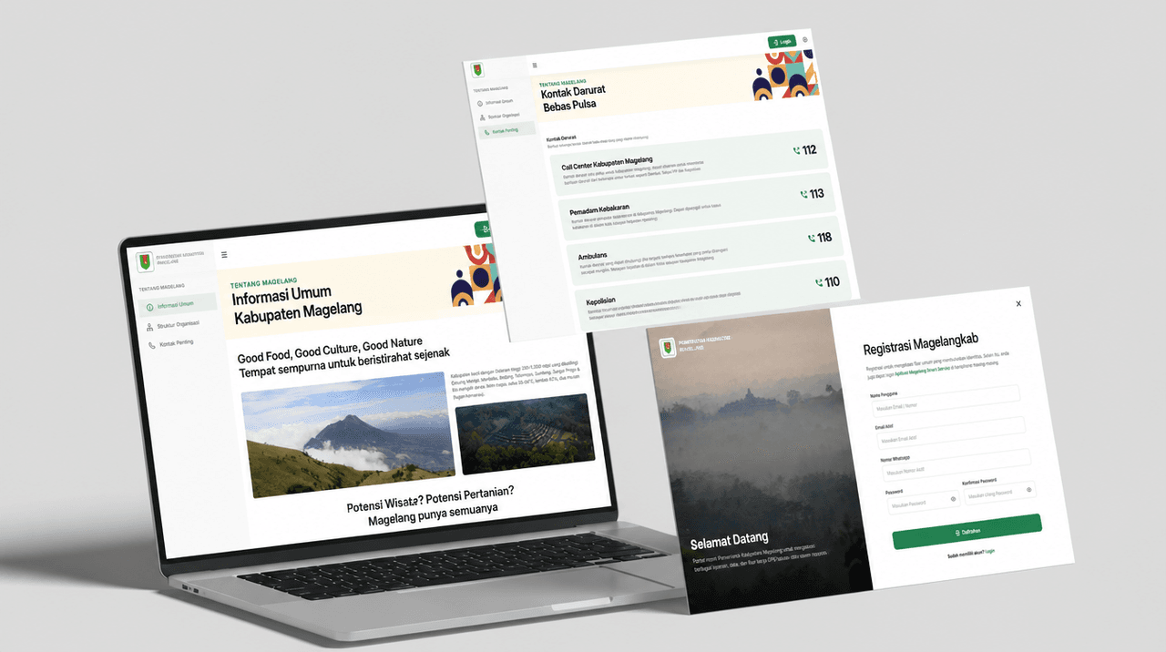 Magelangkab Website portal preview